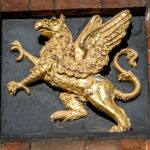 Gold Griffin-above-student-entrance