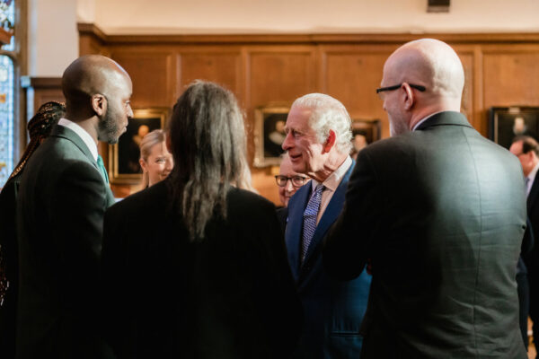 Our Members and staff meeting The King in Hall.