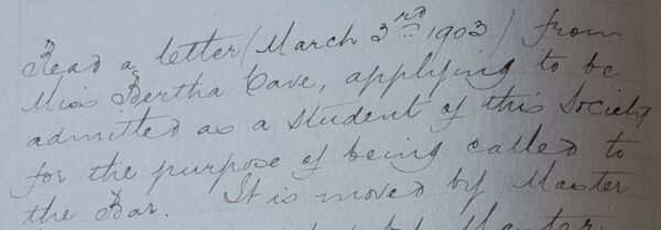 Handwritten Pension minutes