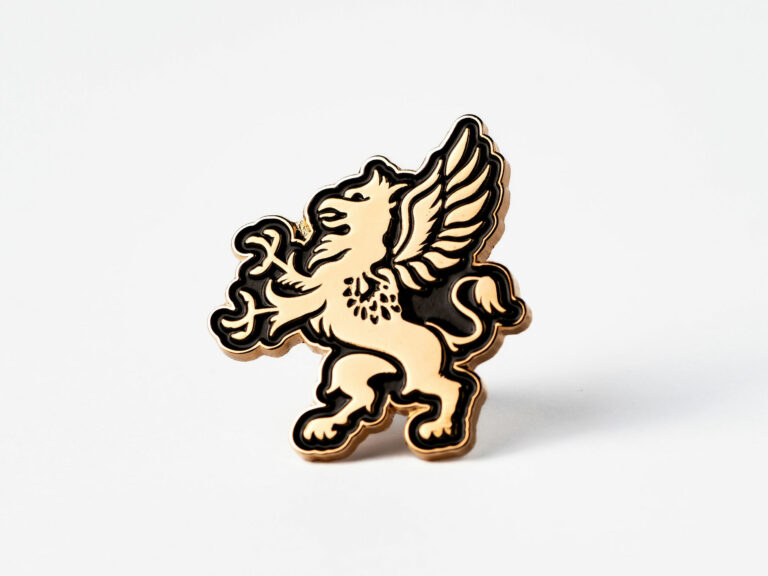 Gold and black griffin