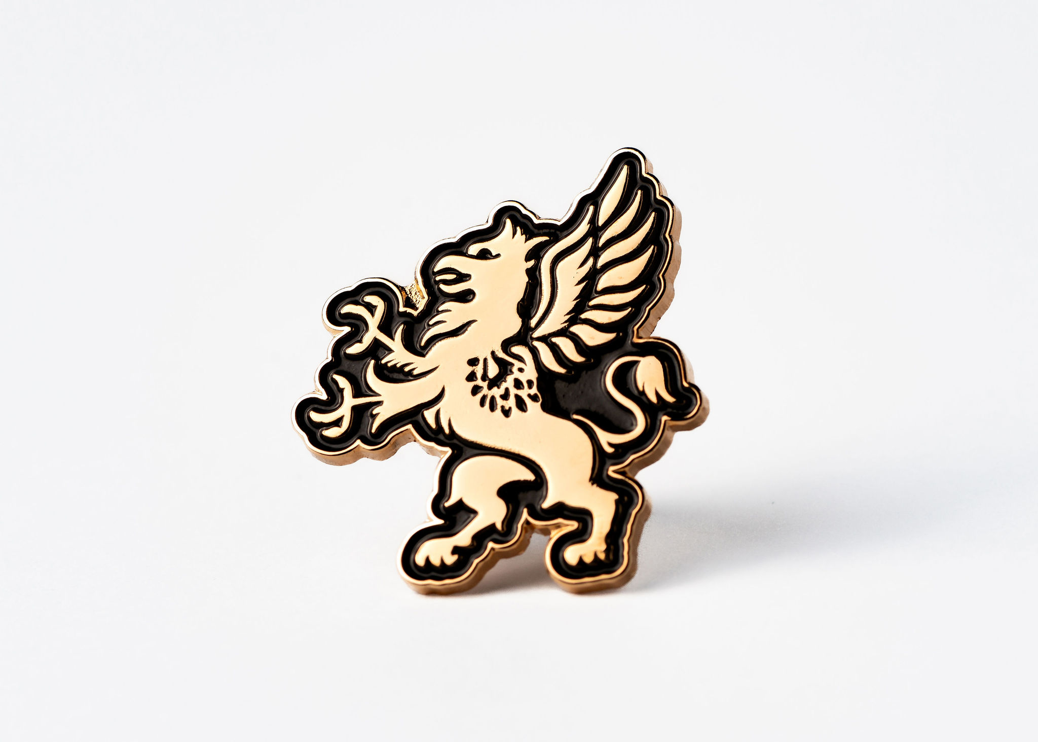 Gold and black griffin