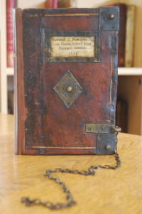 Picture of Bacon book with chain and metal bosses
