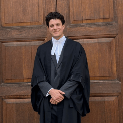 Portrait photo in barrister robes