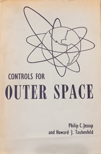 An image of a book cover entitled Controls for outer space, part of the Lauterpacht Collection