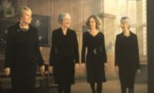 Cropped image of artwork - 4 Lady Justices in Hall